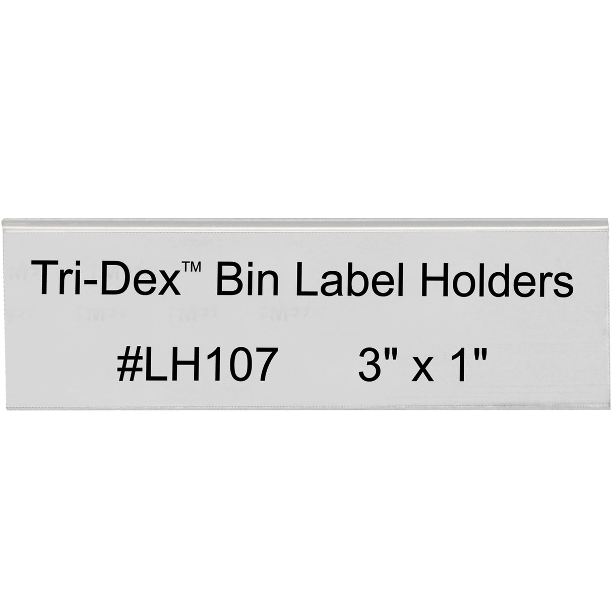 3 x 1" Tri-Dex™ Bin Label Holders
