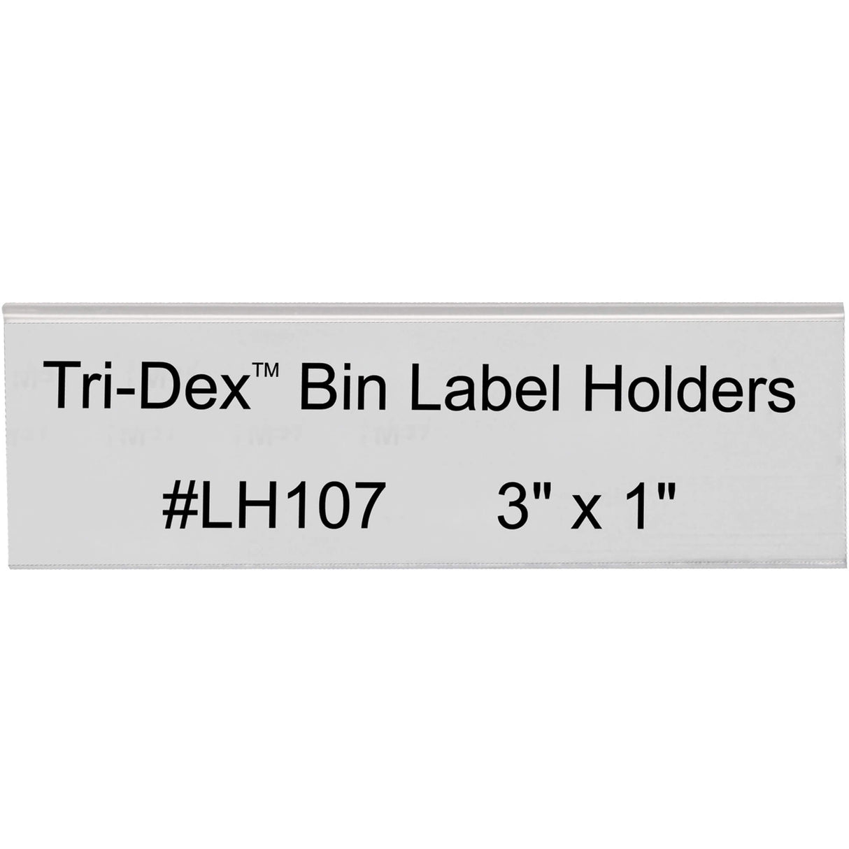 3 x 1" Tri-Dex™ Bin Label Holders