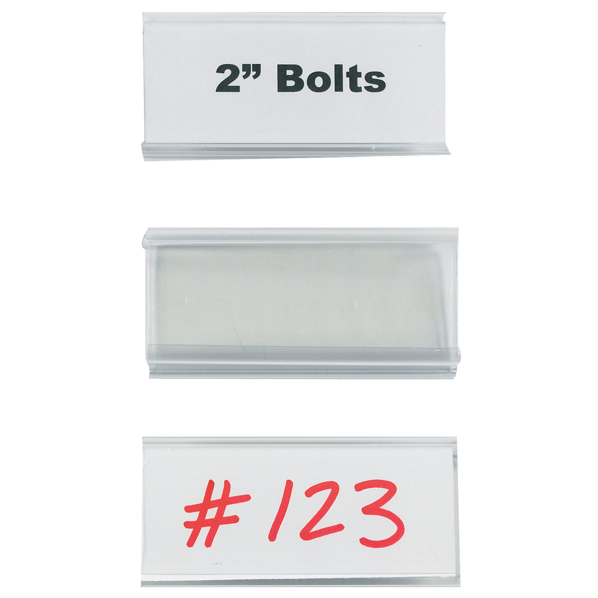 3 x 1 5/16" Wire-Rac™ Snap-On Label Holders