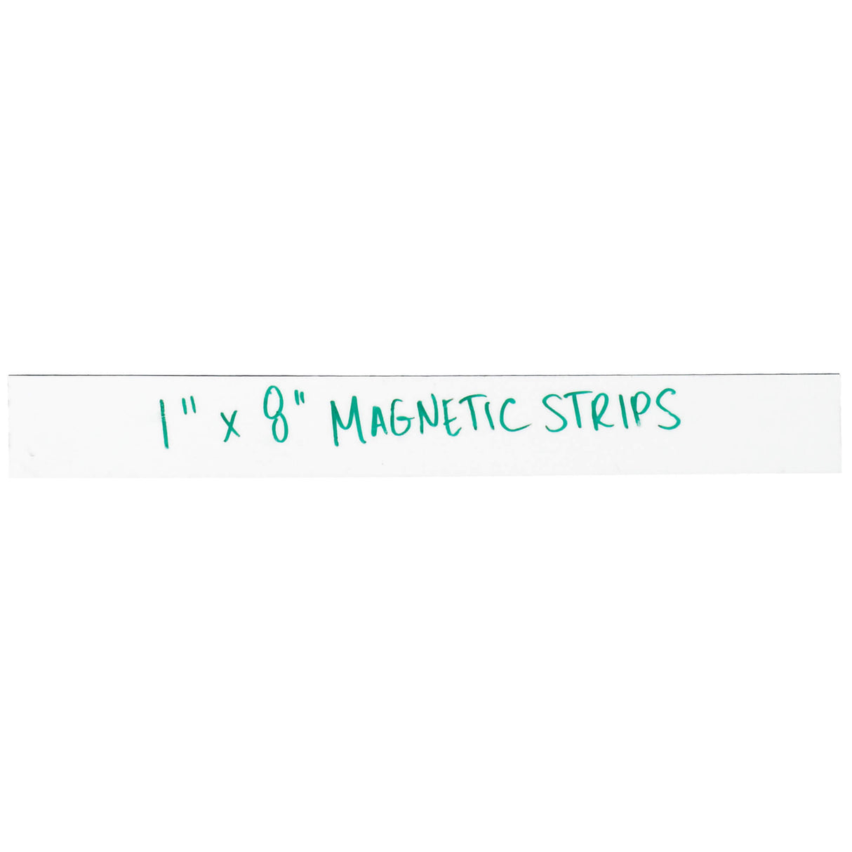 1 x 8" White Warehouse Labels - Magnetic Strips