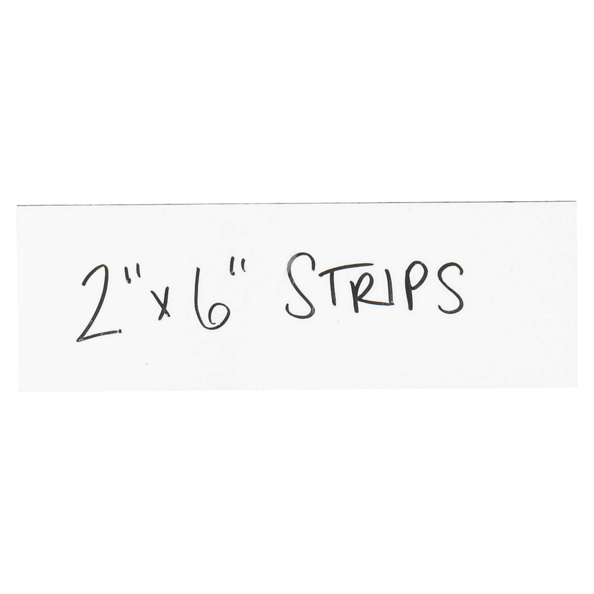 2 x 6" White Warehouse Labels - Magnetic Strips