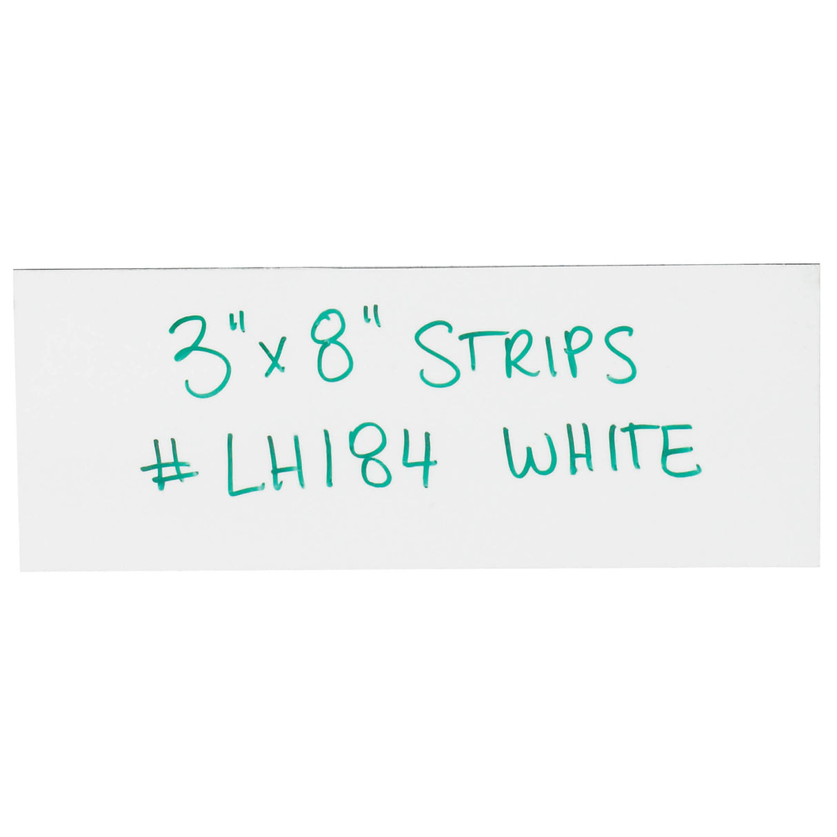3 x 8" White Warehouse Labels - Magnetic Strips