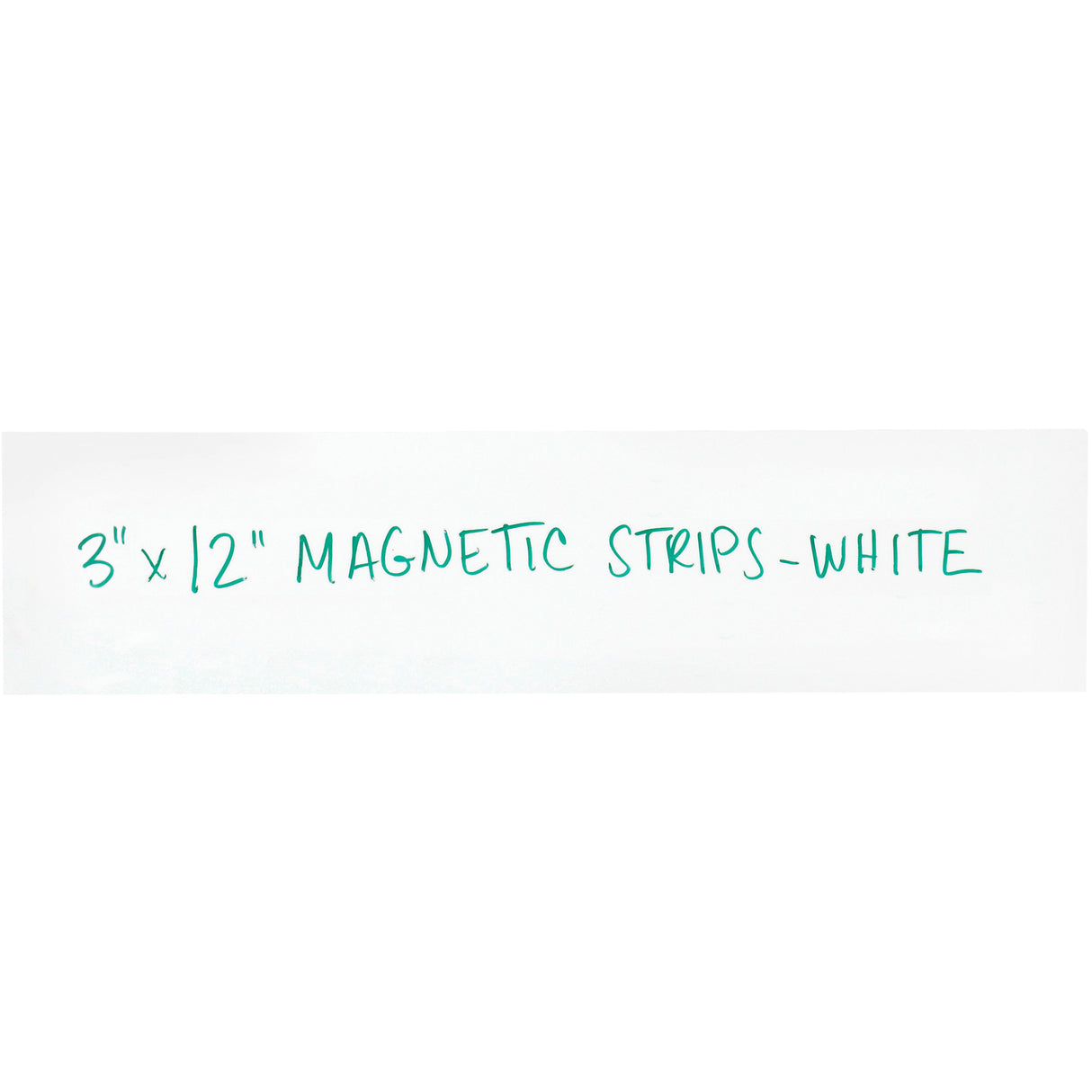 3 x 12" White Warehouse Labels - Magnetic Strips