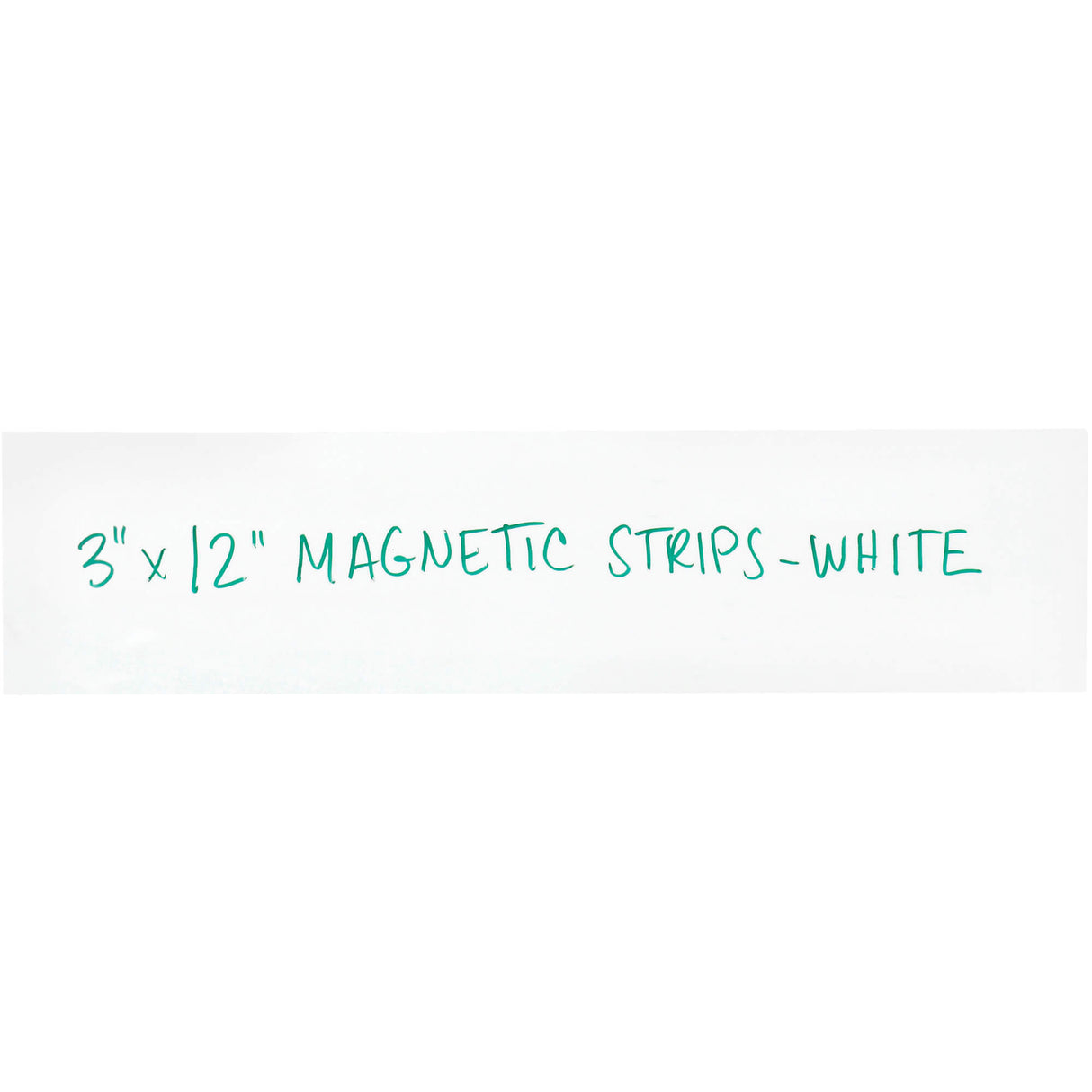 3 x 12" White Warehouse Labels - Magnetic Strips