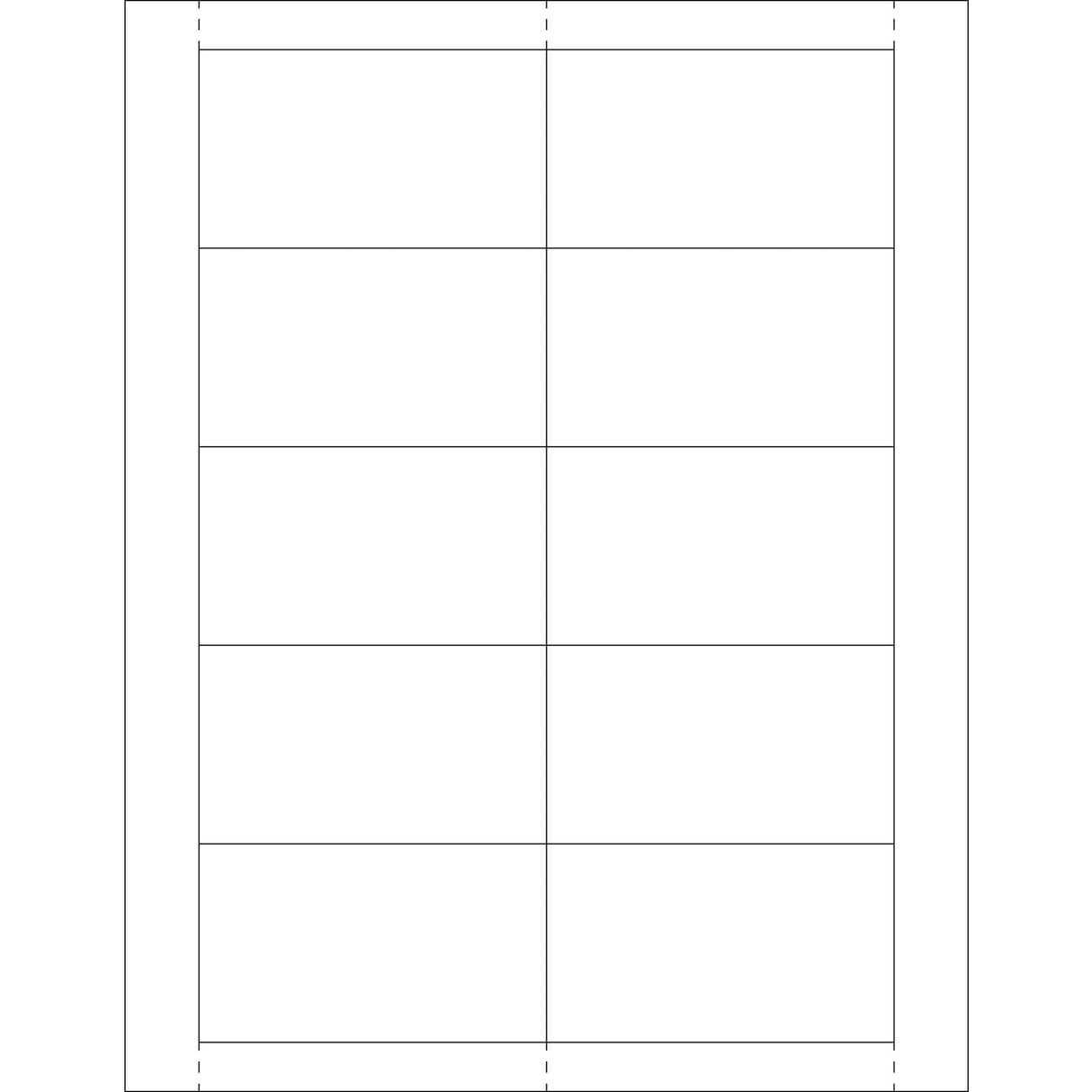 2 x 3 1/2" Vinyl Envelope Insert Cards