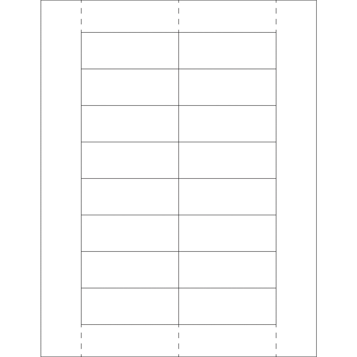 1 1/8 x 3" Plastic Label Holder Insert Cards