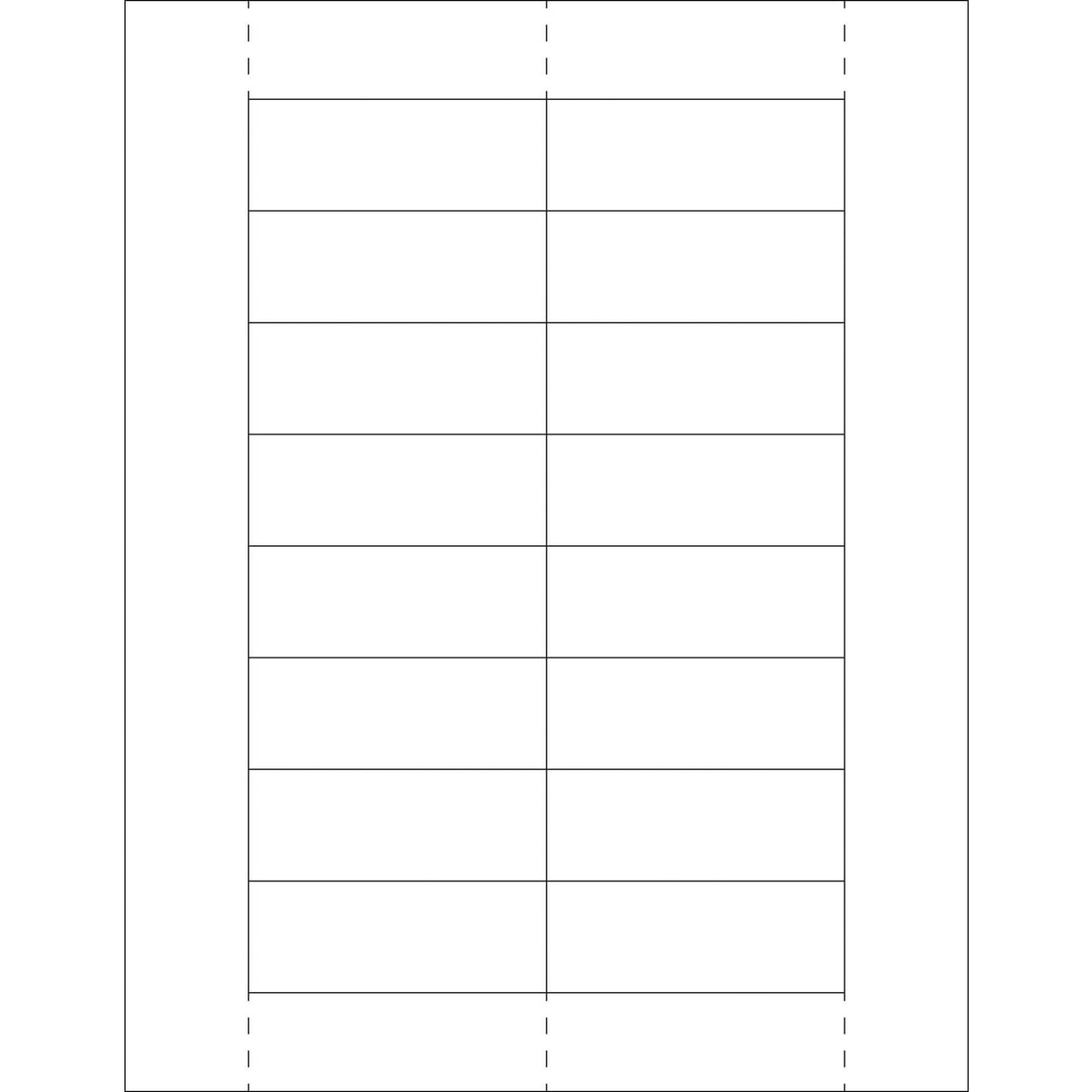 1 1/8 x 3" Plastic Label Holder Insert Cards