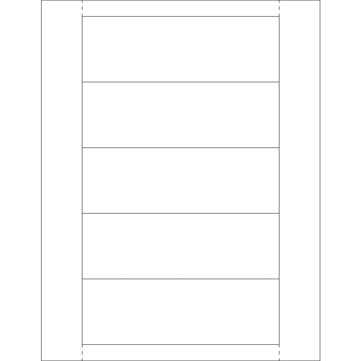 2 x 6" Plastic Label Holder Insert Cards