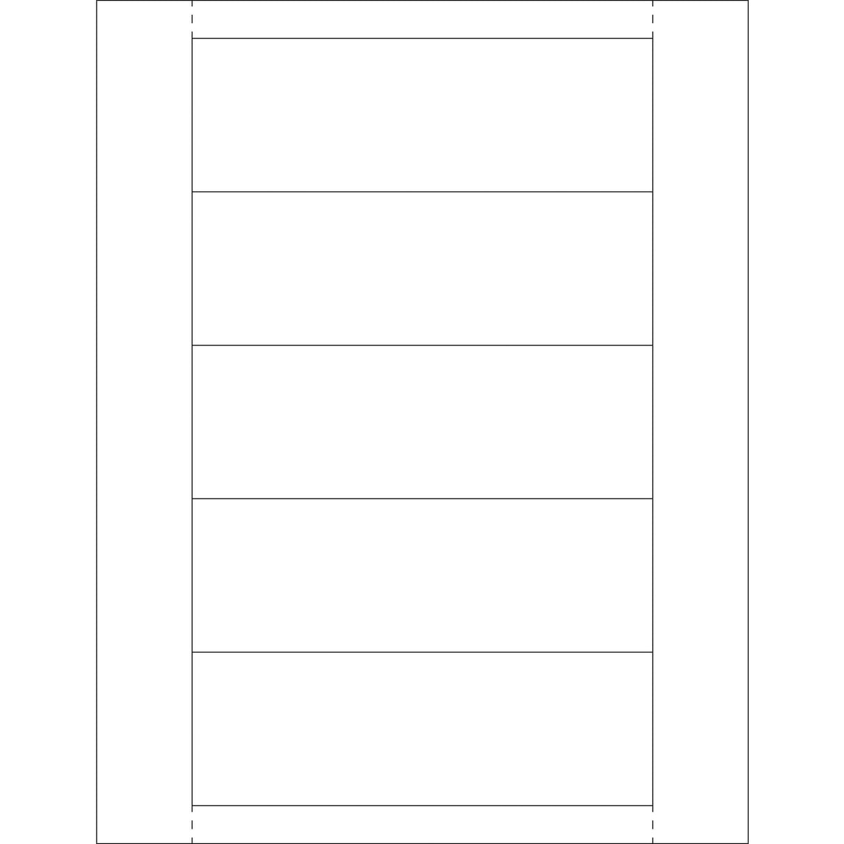 2 x 6" Plastic Label Holder Insert Cards