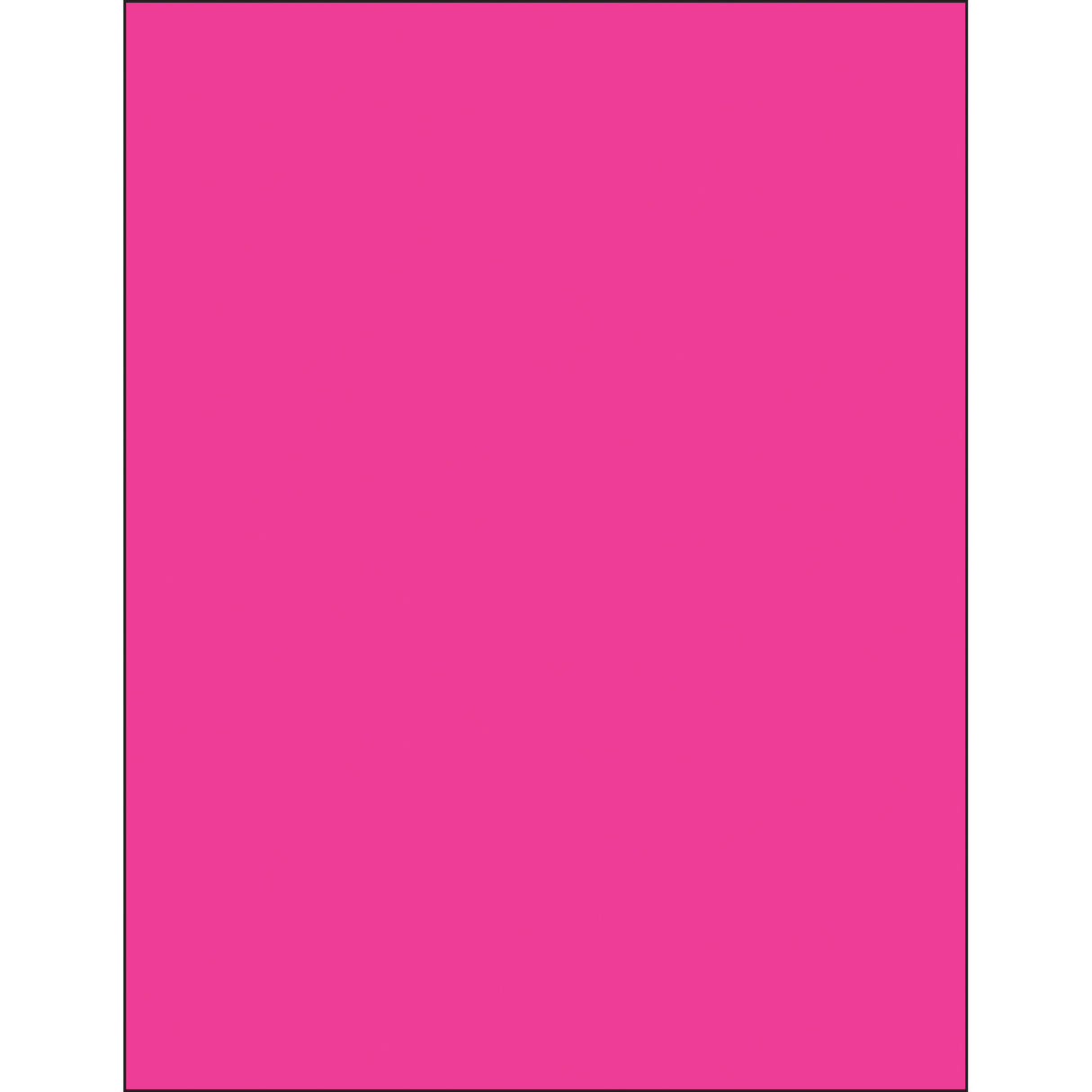 8 1/2 x 11" Fluorescent Pink Rectangle Laser Labels
