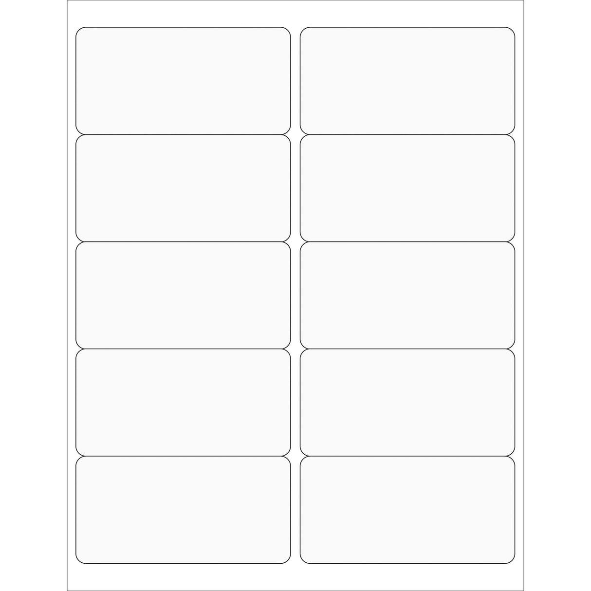 4 x 2" Clear Rectangle Laser Labels