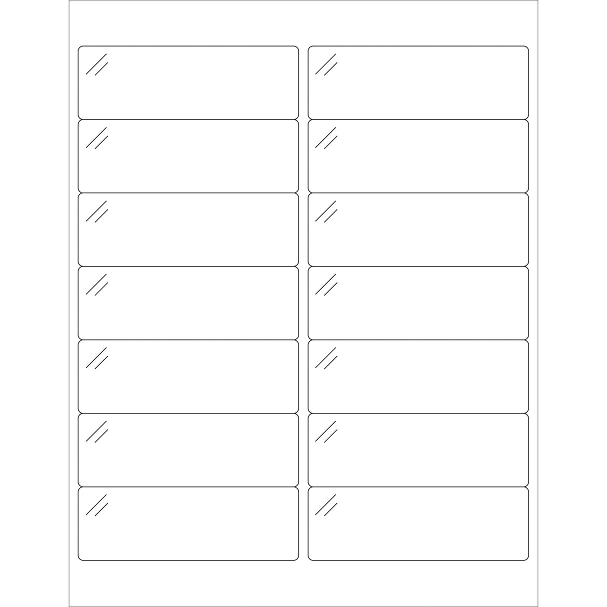 4 x 1 1/3" Pure Clear Rectangle Laser Labels