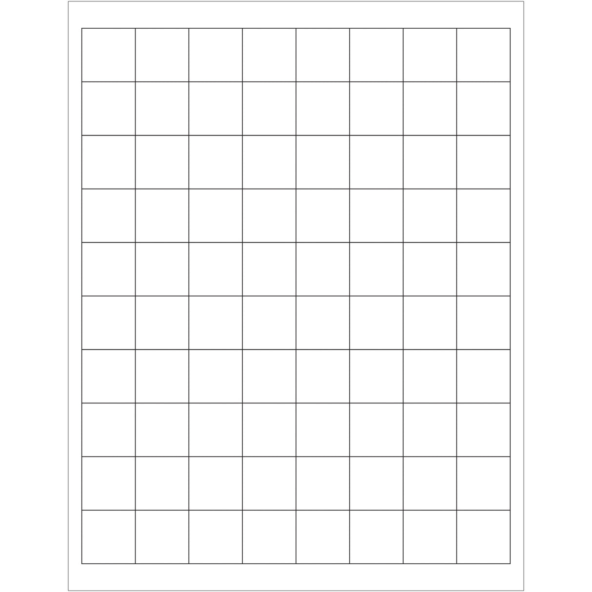 1 x 1" Weather-Resistant Laser Labels