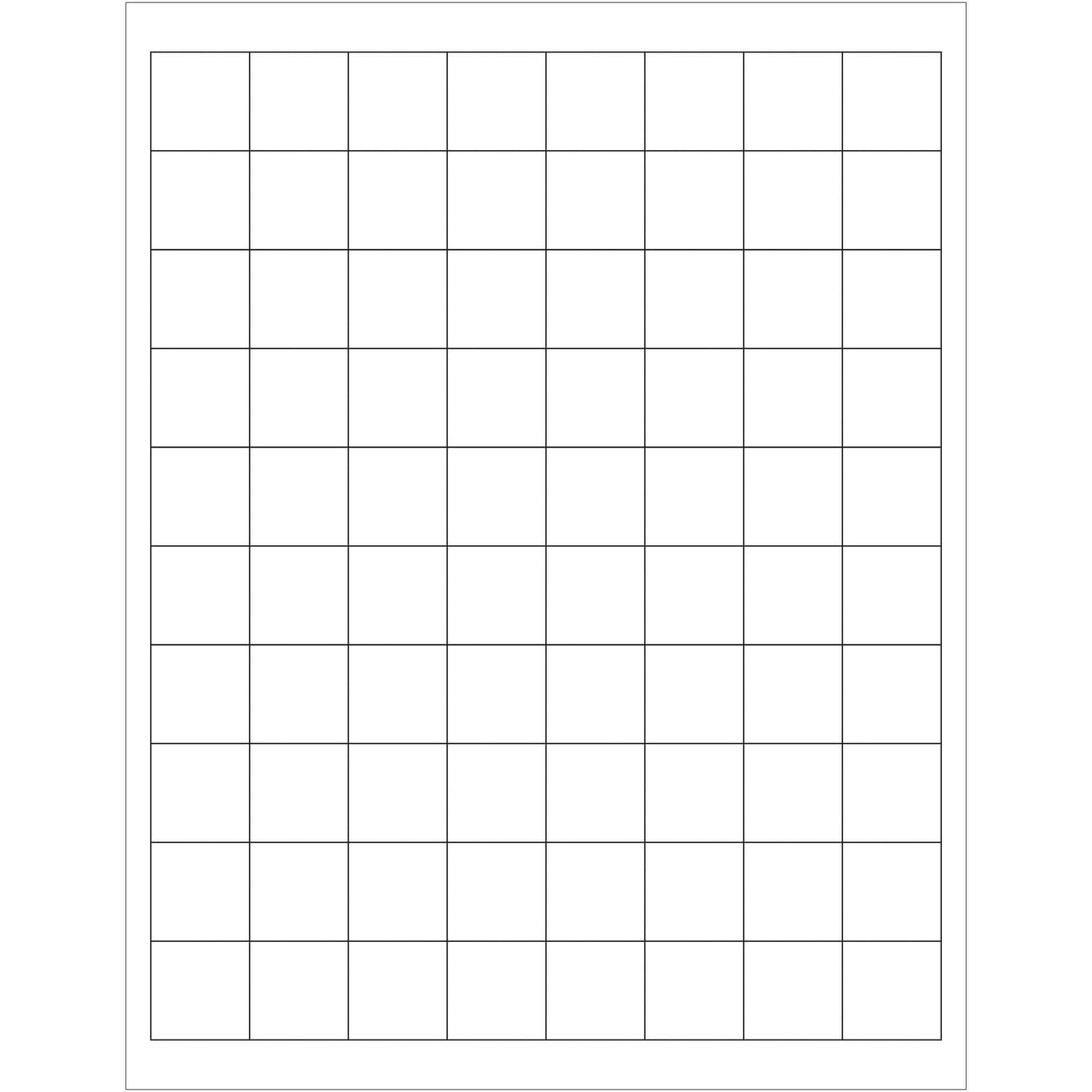 1 x 1" Weather-Resistant Laser Labels