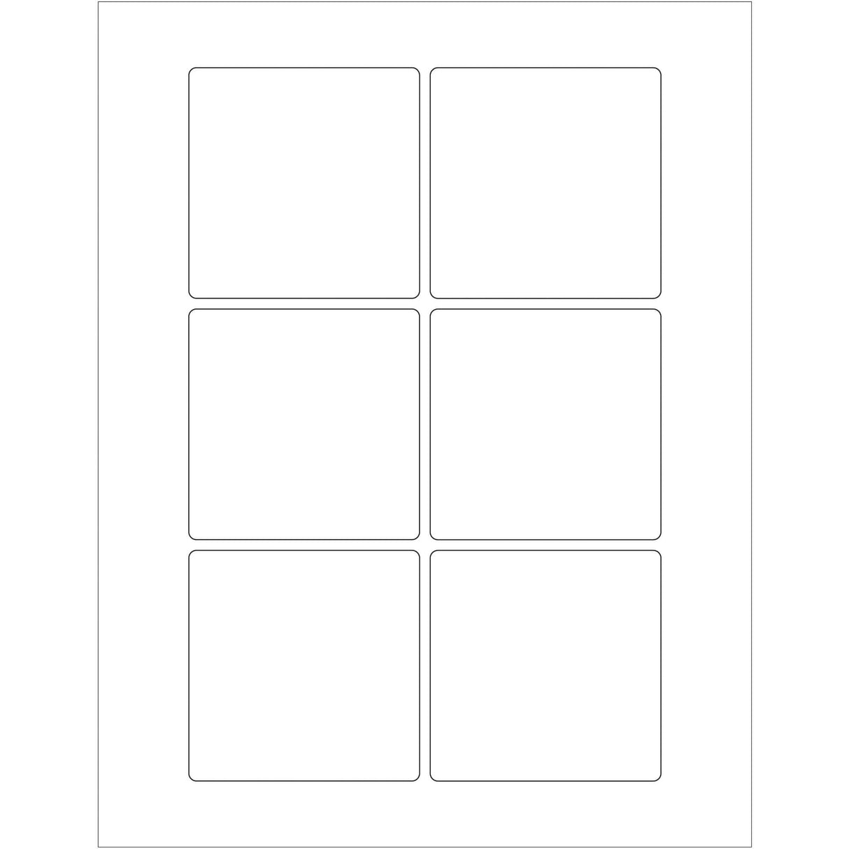 3 x 3" Weather-Resistant Laser Labels