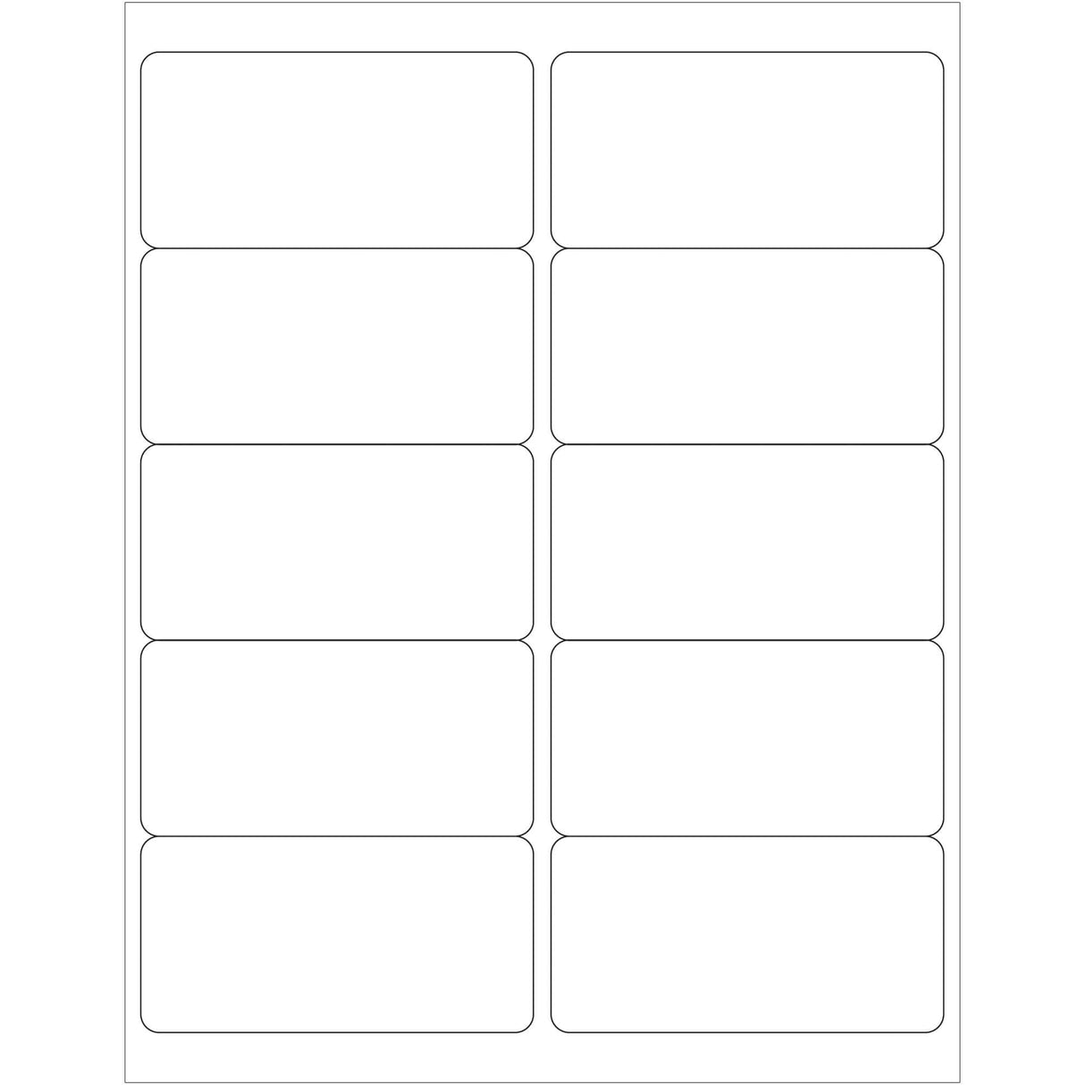 4 x 2" Weather-Resistant Laser Labels