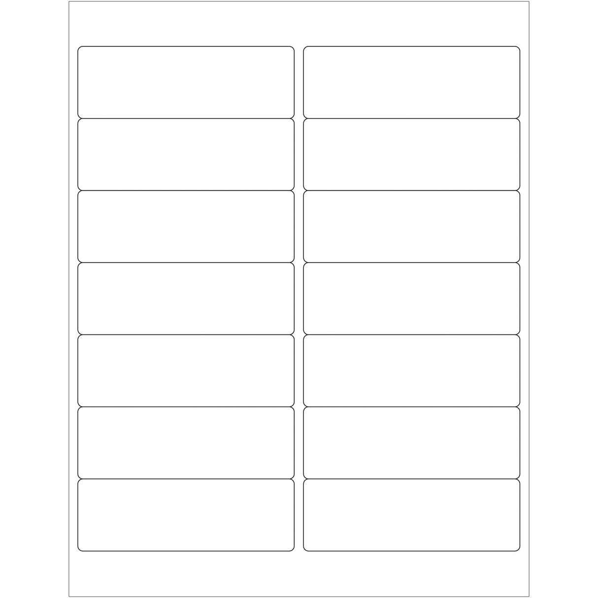 4 x 1 1/3" Weather-Resistant Laser Labels