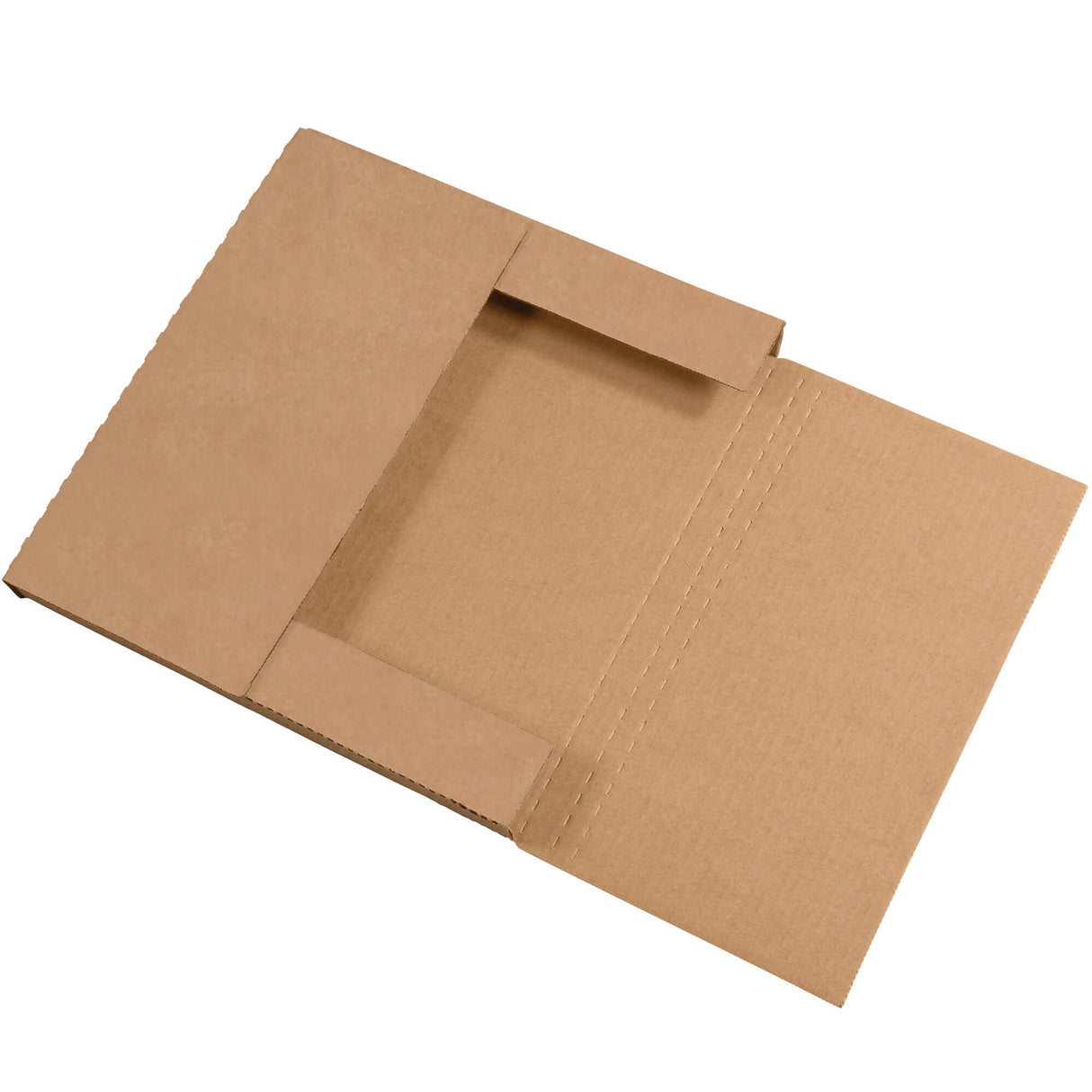 10 1/4 x 10 1/4 x 1" Kraft Easy-Fold Mailers