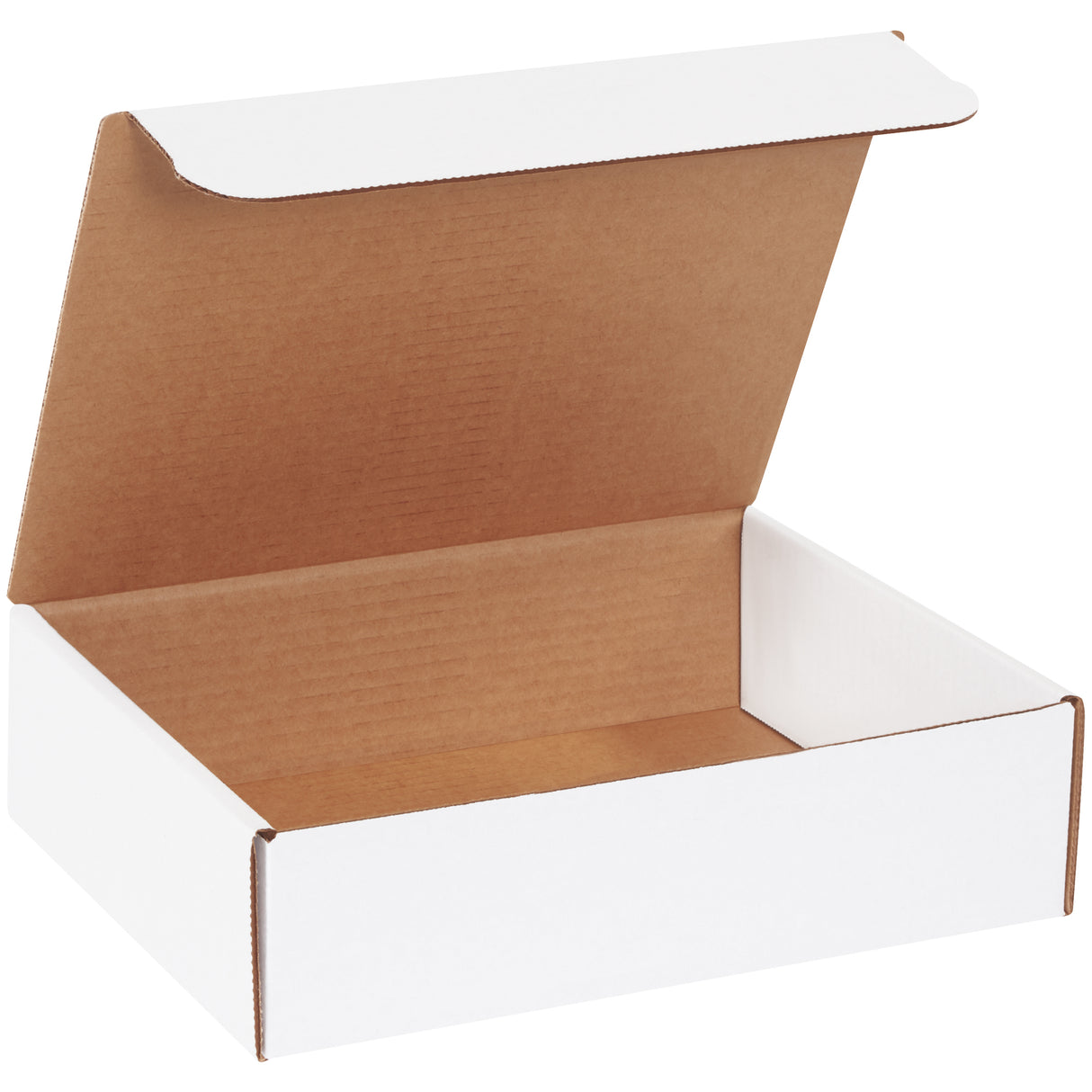 11 1/8 x 8 3/4 x 3" White Literature Mailers