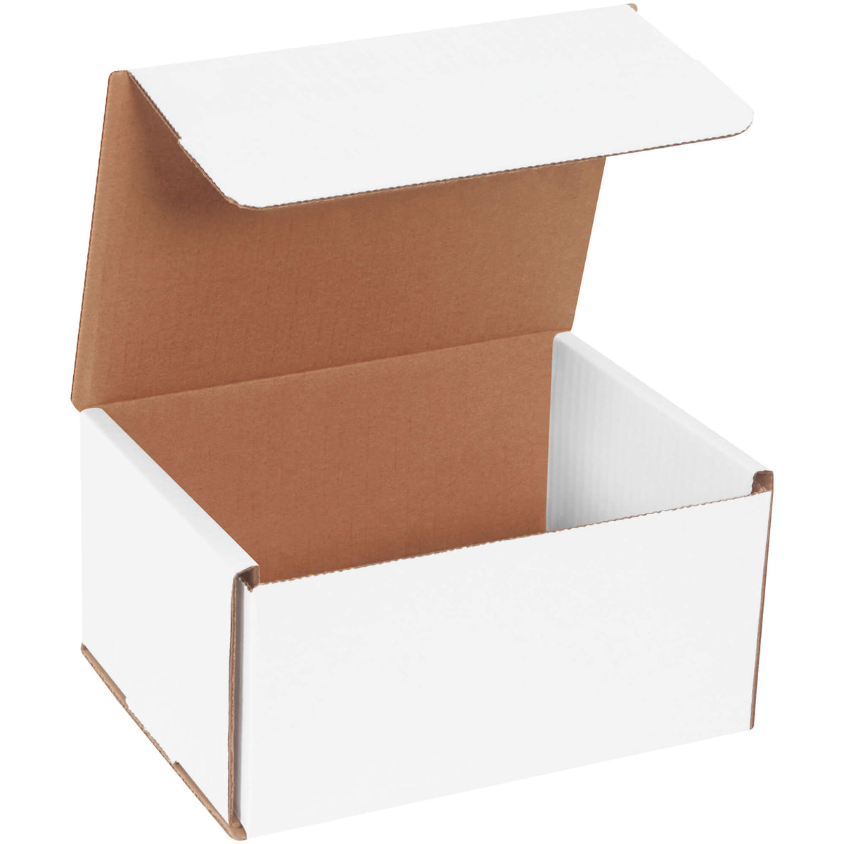 100 Stück Secure Seal Versandkartons 4x4x3 Zoll – Weiße Wellpappe-Mailer-Boxen