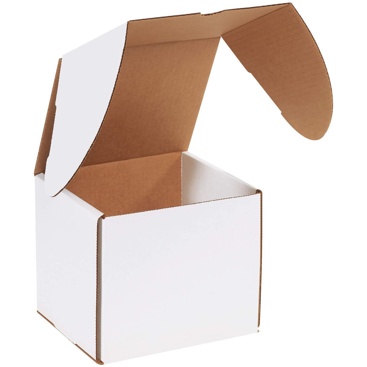 7 1/8 x 6 5/8 x 6 1/2" White Outside Tuck Mailers
