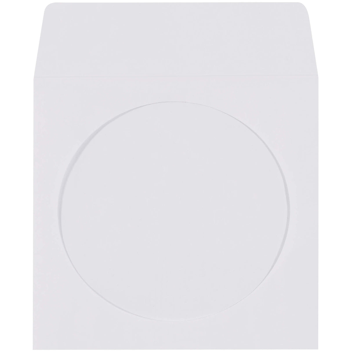 4 7/8 x 5" Paper Windowed White CD/DVD Sleeves