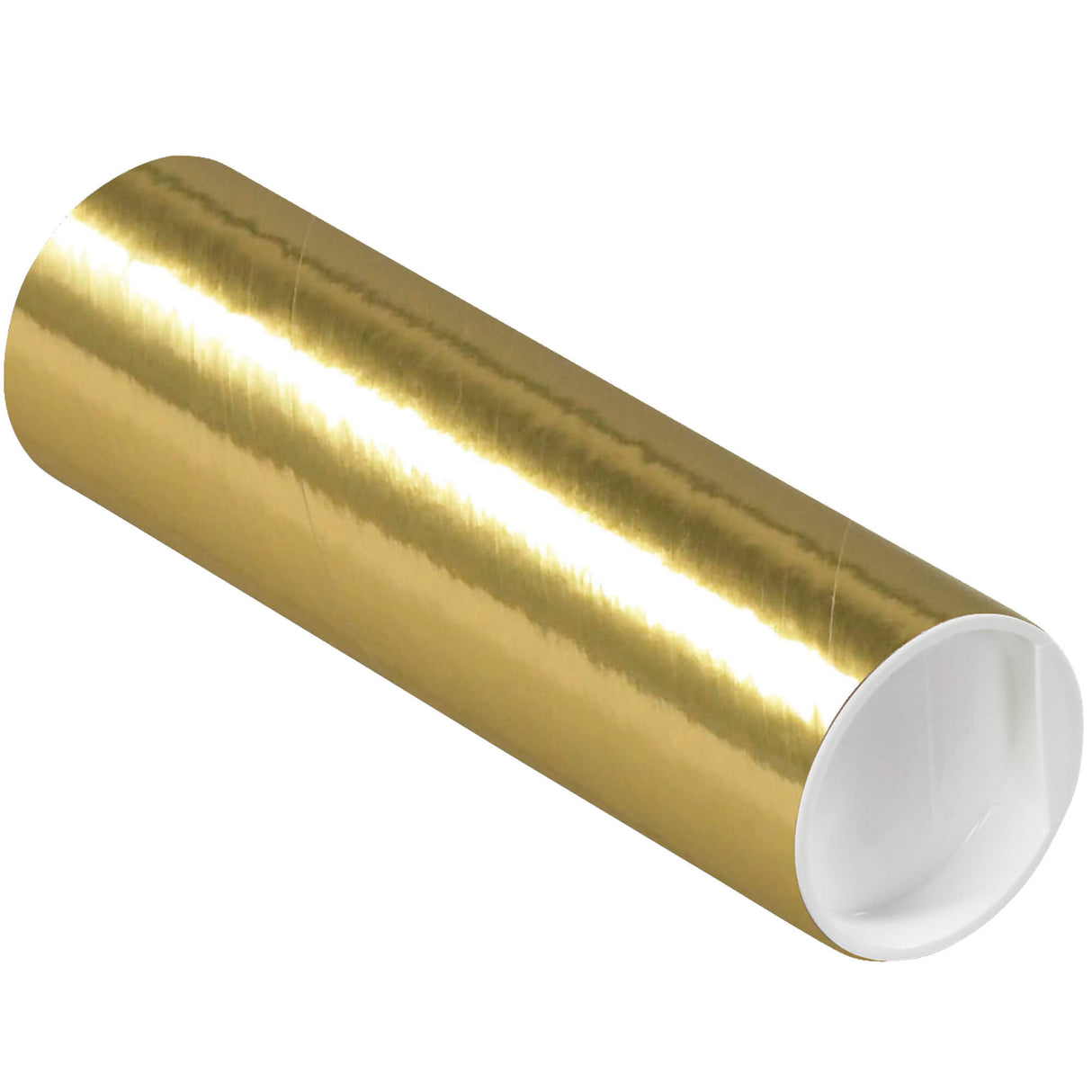 2 x 6" Gold Tubes with Caps