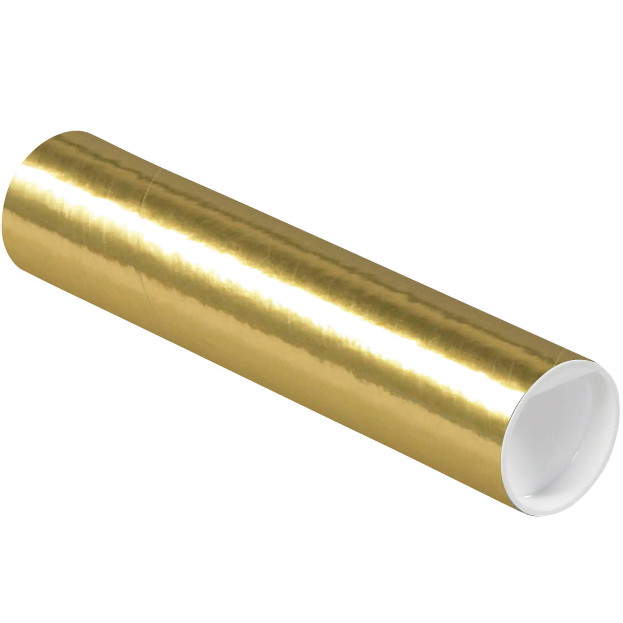 2 x 9" Gold Tubes with Caps