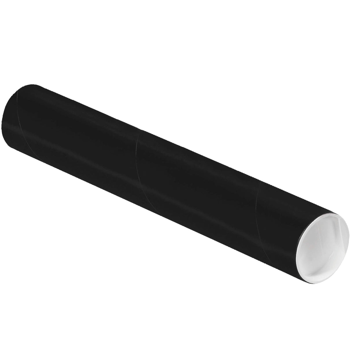 2 x 12" Black Tubes with Caps