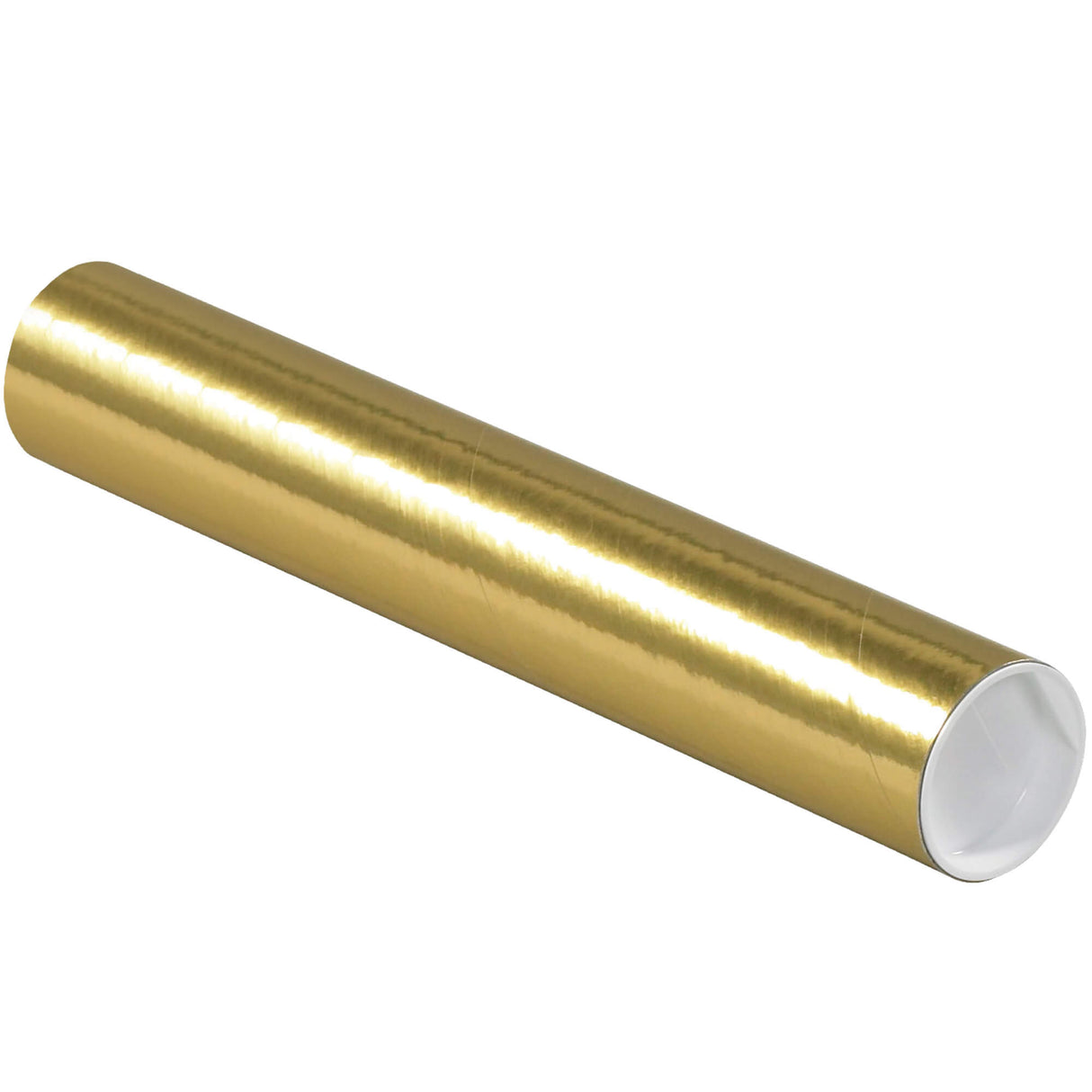 2 x 12" Gold Tubes with Caps