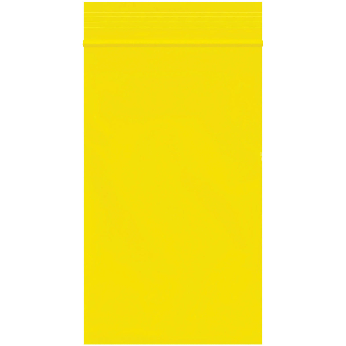 3 x 5" - 2 Mil Yellow Reclosable Poly Bags