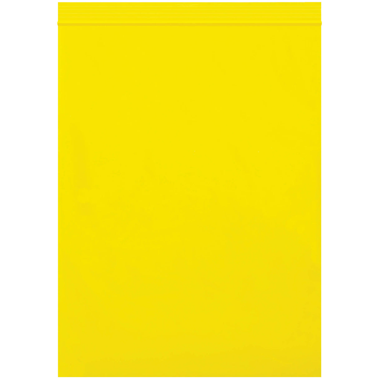 9 x 12" - 2 Mil Yellow Reclosable Poly Bags