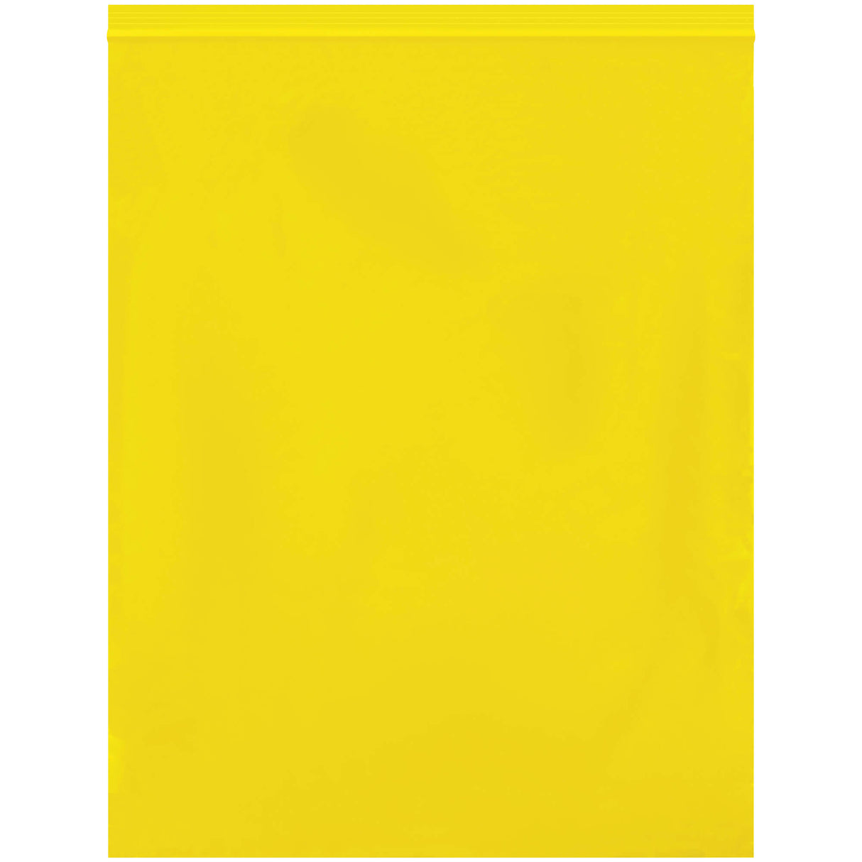 12 x 15" - 2 Mil Yellow Reclosable Poly Bags
