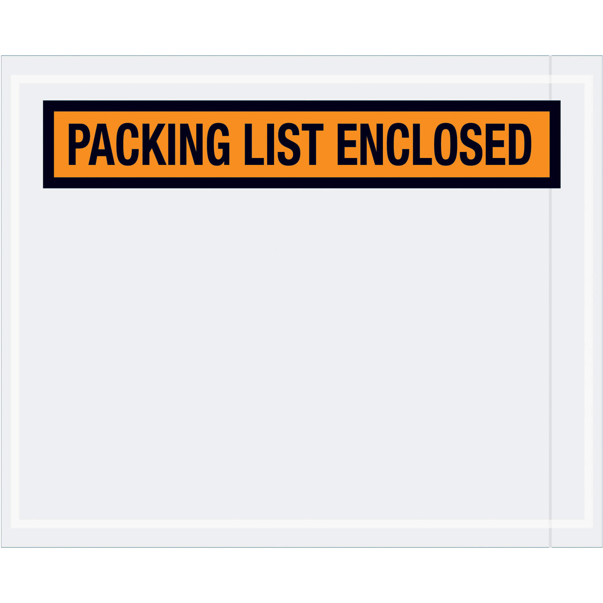 4 1/2 x 5 1/2" Orange "Packing List Enclosed" Envelopes