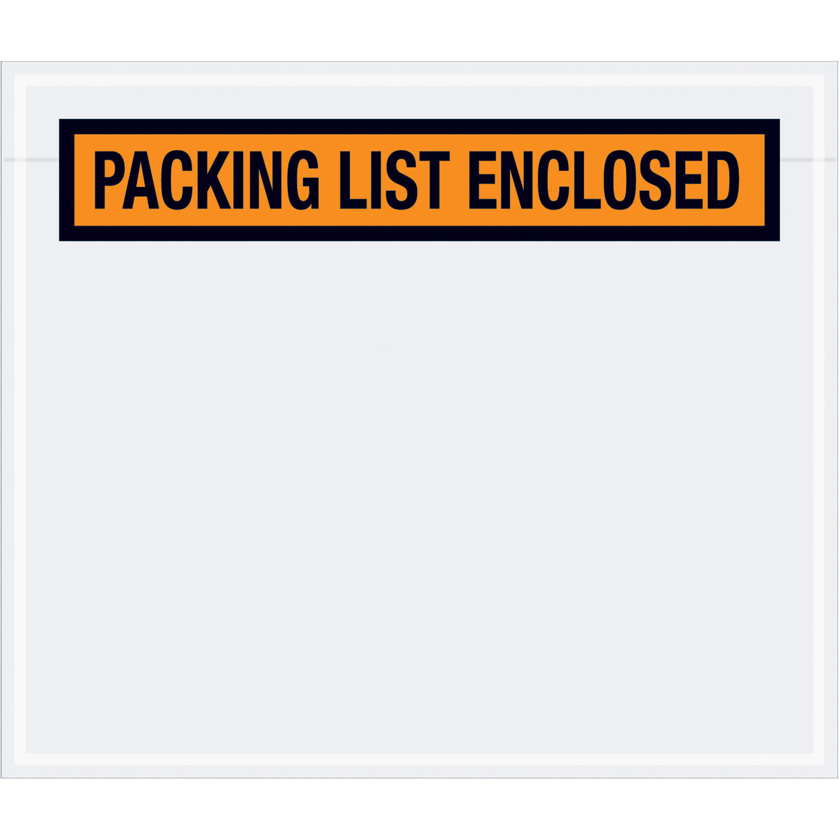 7 x 6" Orange "Packing List Enclosed" Envelopes
