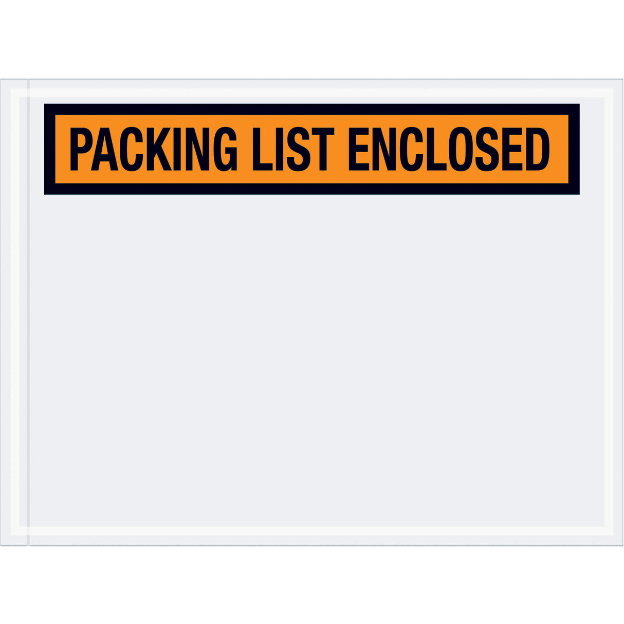 4 1/2 x 6" Orange "Packing List Enclosed" Envelopes