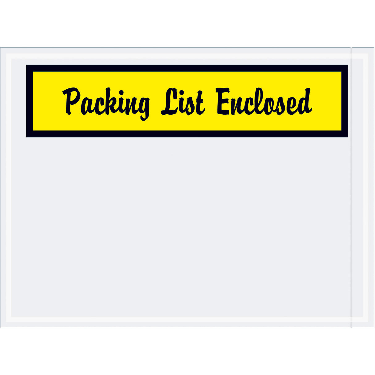 4 1/2 x 6" Yellow "Packing List Enclosed" Envelopes