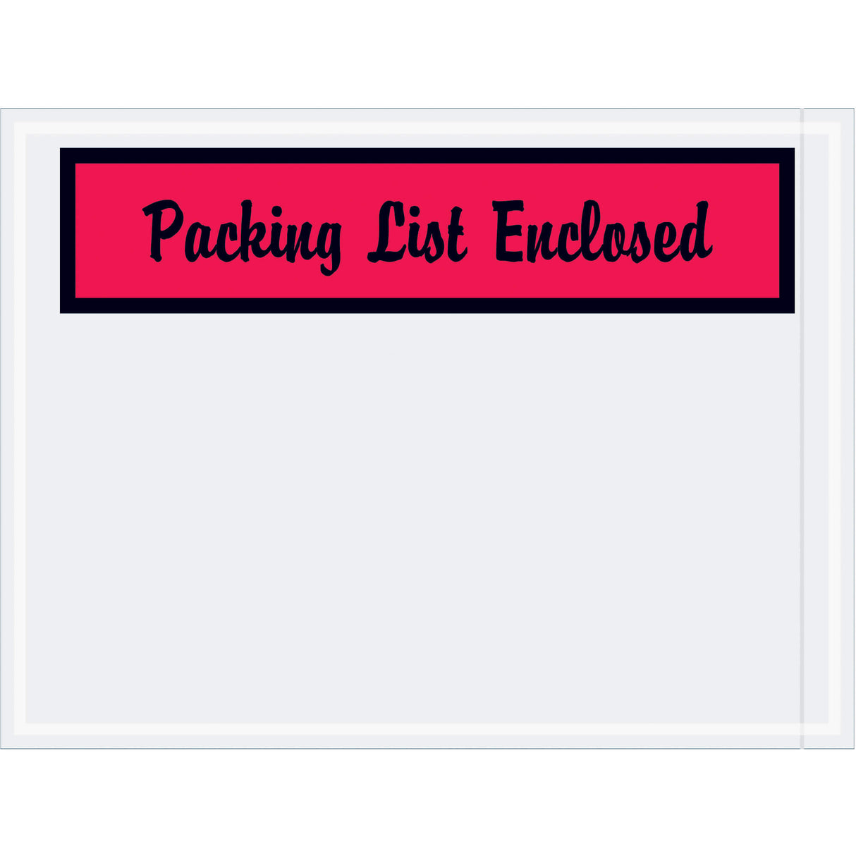 4 1/2 x 6" Red "Packing List Enclosed" Envelopes