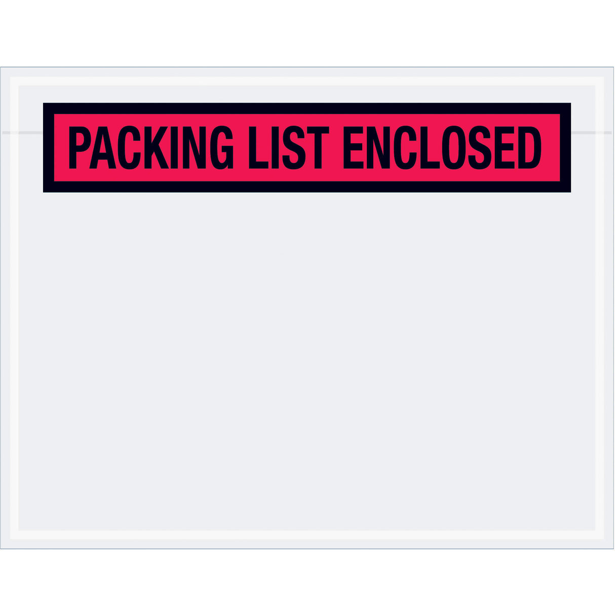 7 x 5 1/2" Red "Packing List Enclosed" Envelopes