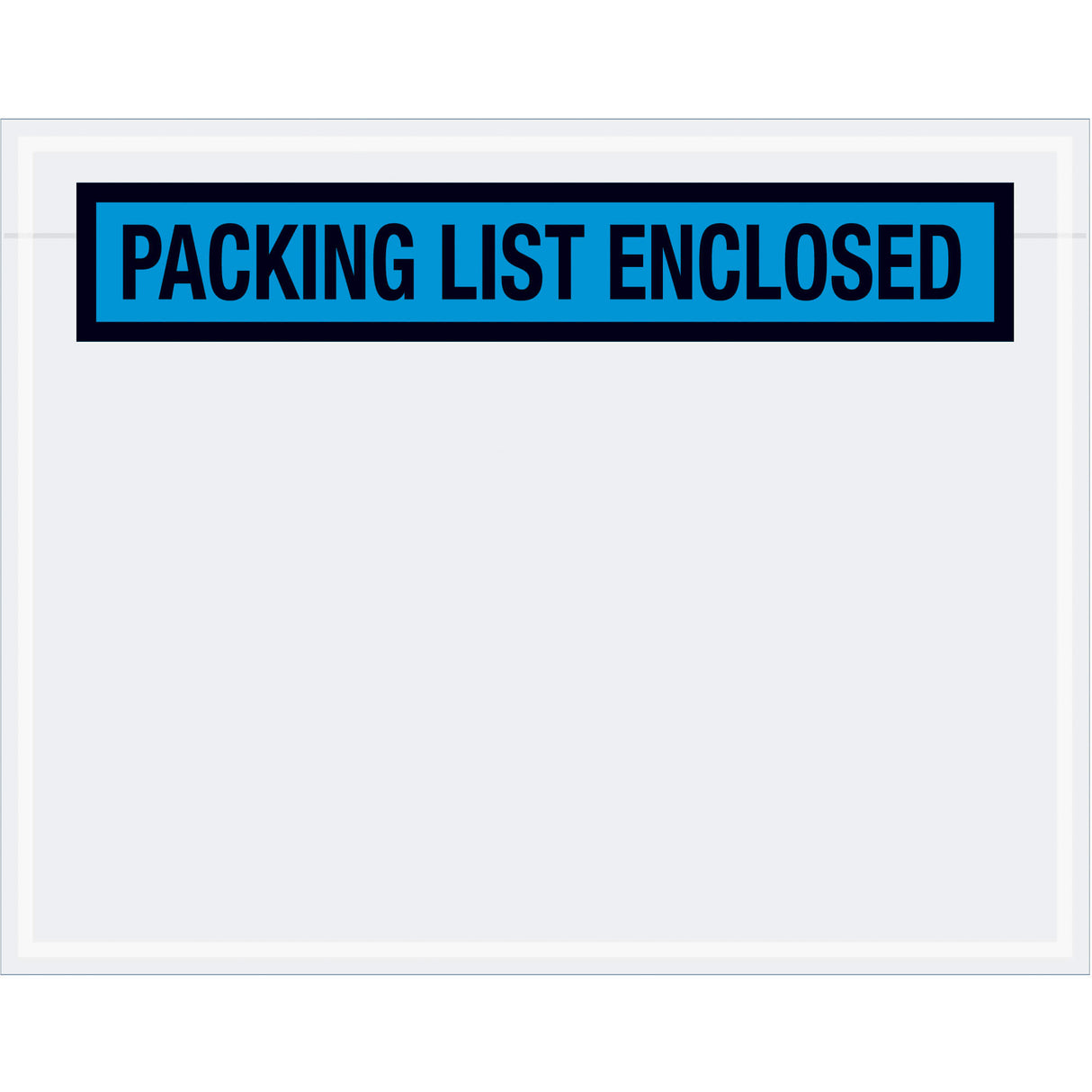 7 x 5 1/2" Blue "Packing List Enclosed" Envelopes