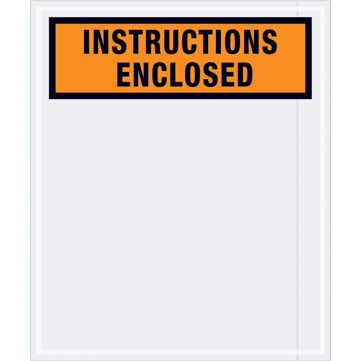 12 x 10" Orange "Instructions Enclosed" Envelopes