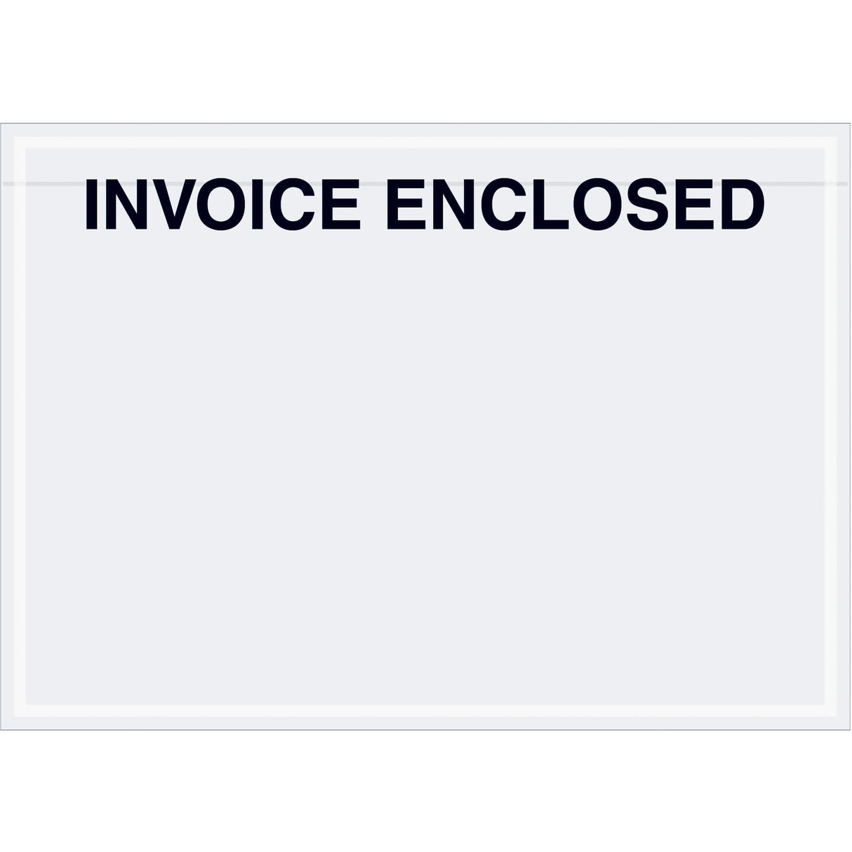 7 x 5" Clear Face "Invoice Enclosed" Envelopes