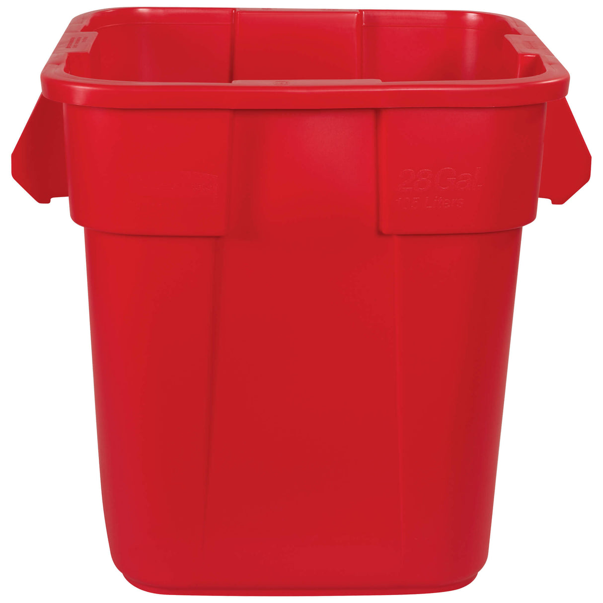 Rubbermaid® Brute® Square Trash Can - 28 Gallon, Red