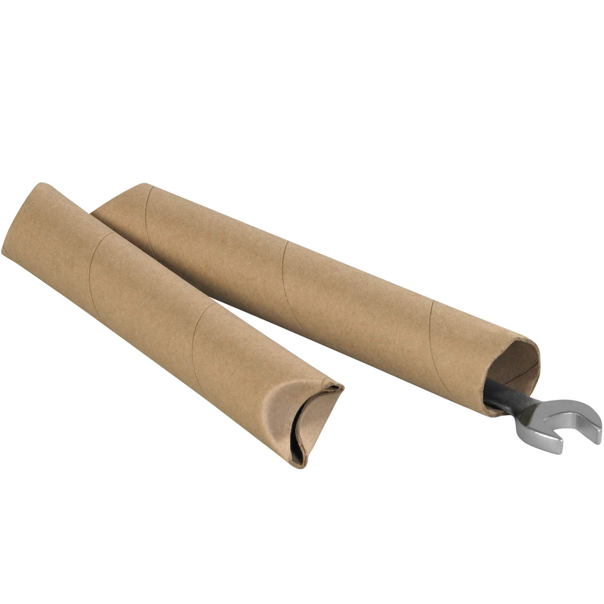 1 1/2 x 18" Kraft Crimped End Tubes