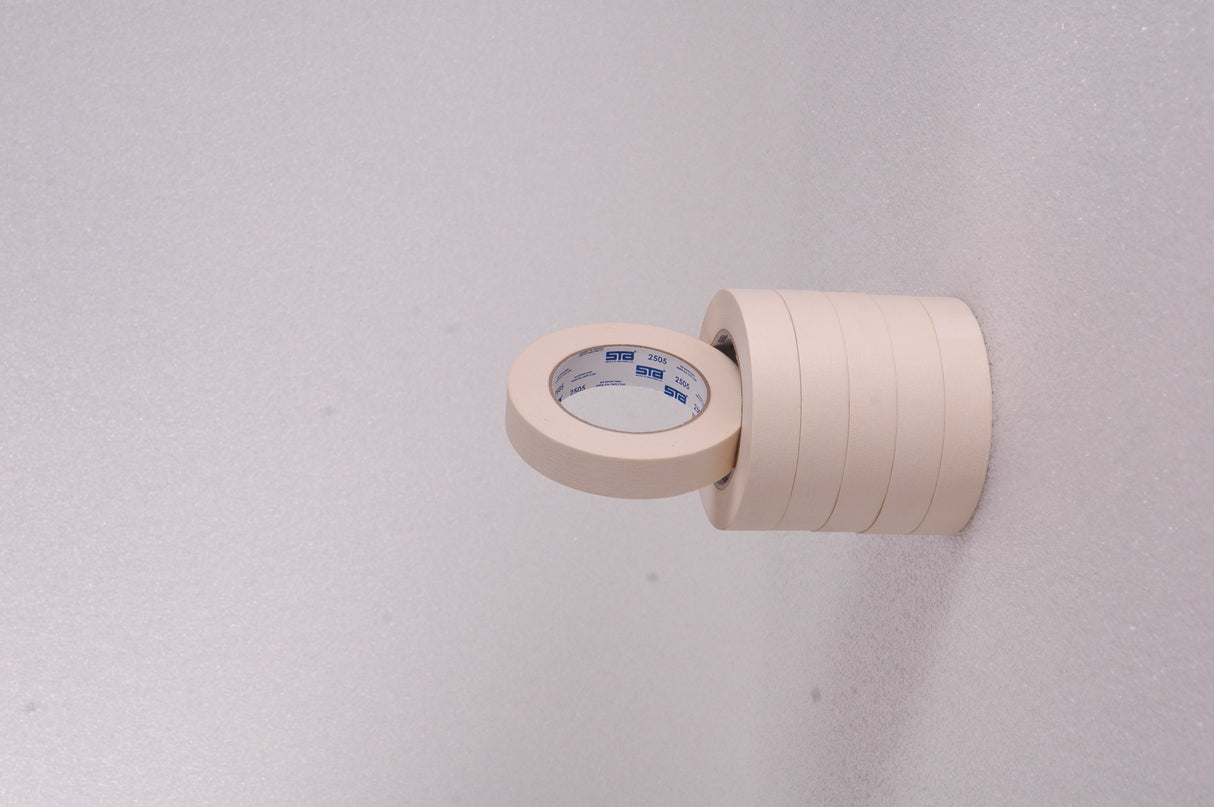 Industrial Masking Tape, Ivory, 1/2"X60 Yds