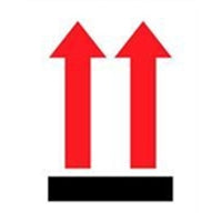 Roll of This Side Up Labels, 3 X 4, 500/roll