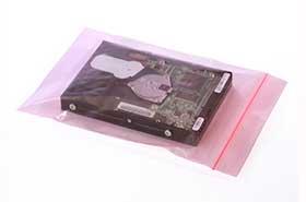 Zip Top Anti Static Poly Bag, 4 Mil, 1000/Case | Size:2.5 X 3