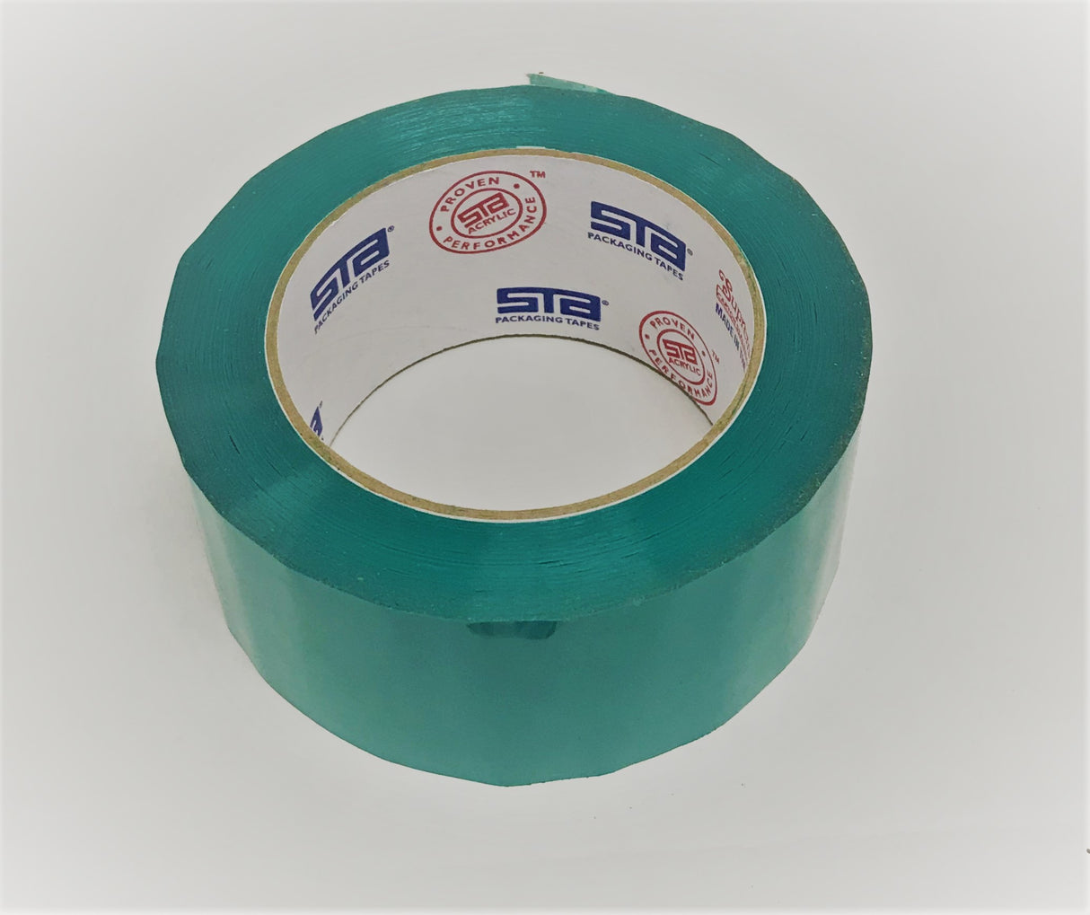 Case of 2" X 110 YD Green Poly Tape Roll 2 Mil