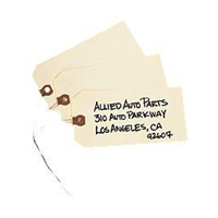 Manila Shipping Tag with Wire | Size:3.3/4X1.7/8