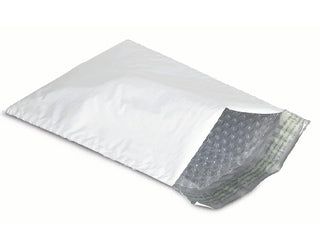 #00 White Poly Bubble Mailer